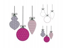 Stickdatei - Weihnachtsbaumkugeln